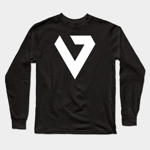 Iconic White Logo Long Sleeve T-Shirt by VarixClan